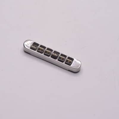 1980's Vintage Gibson Three-Point Top-Adjust Tune-o-Matic Bridge Chrome w/Brass Inserts Firebrand SG Les Paul Victory Explorer ES-335 1981 1982 image 3