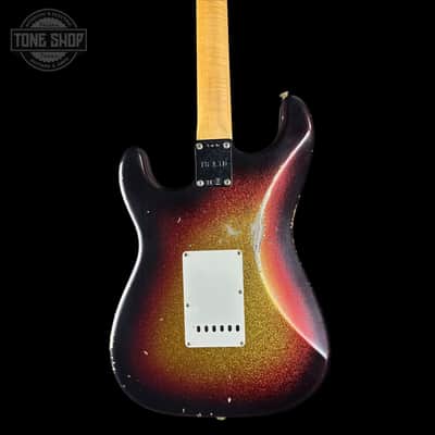 Fender Custom Shop 1963 Stratocaster Relic 3 Tone Sunburst Sparkle w/case TSLTD4OF10 image 6