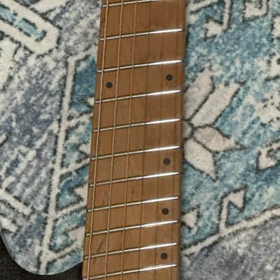 Cort SPACEG6MSSGTK Headless Space G6MS Multi-Scale Okoume Body Roasted Maple & Walnut 5-Ply Laminated Neck 6-String Electric Guitar w/Gig Bag image 5