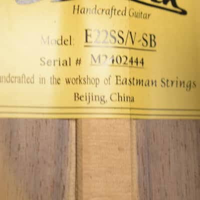 Eastman E22SS/V-SB Sloped Shoulder Dreadnought Antique Varnish Sunburst image 10