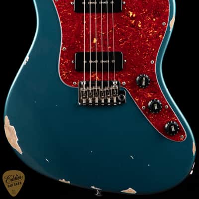 2024 - Suhr Eddie's Guitars Exclusive Roasted Classic JM Antique - Ocean Turquoise Metallic image 2