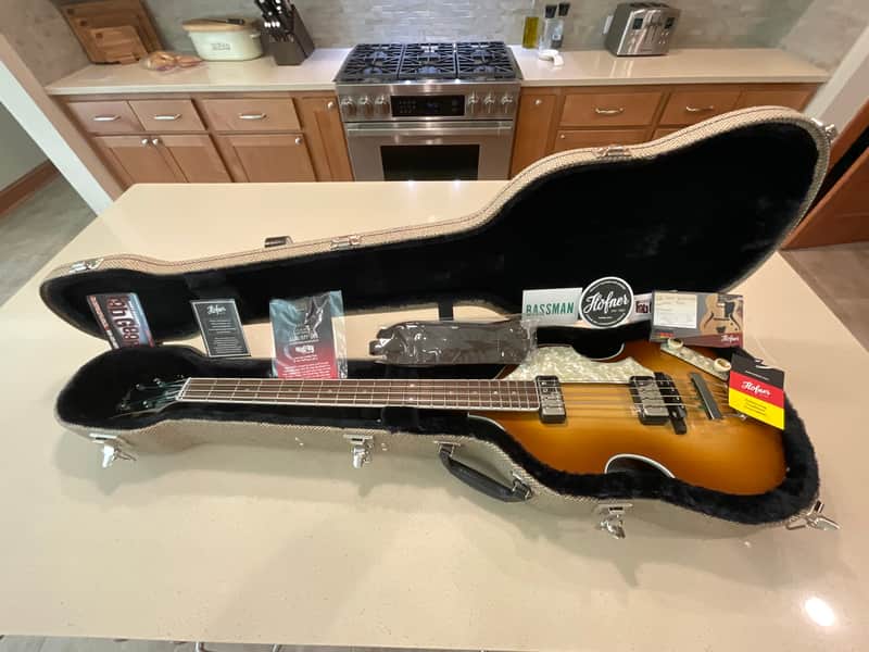 2021 Hofner 500/1 Fab Gear Ltd Ed Stage Model Beatle Bass #001! Fab Gear Burst w/OHSC, COA & Tags image 1