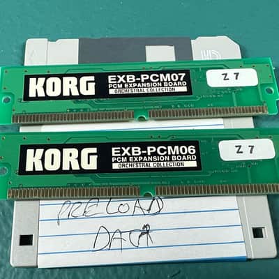 Korg EXB-PCM06 EXB-PCM07 Orchestral Collection PCM Expansion Boards Triton Karma