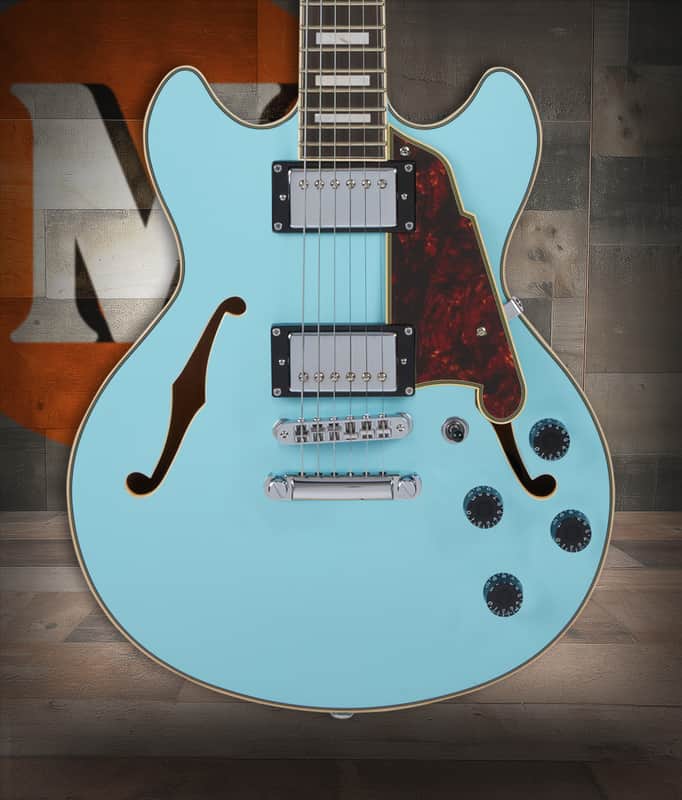 D'Angelico Premier Mini DC - Sky Blue (DAPMINIDCSKBCS) image 1
