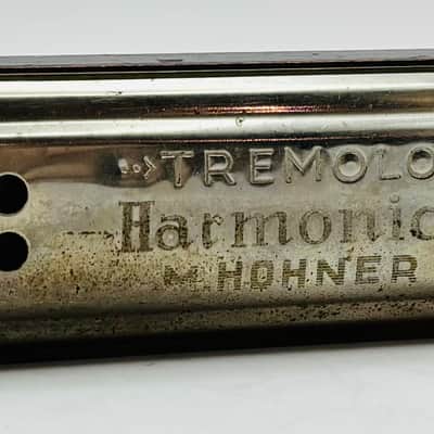Lot of 2 Hohner Vintage Tremelo/Goliath Harmonicas - Chrome image 4