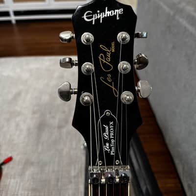 Epiphone Les Paul Plush Top Pro/Fx w/ Floyd Rose 2010 - Sunset Burst image 3