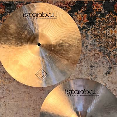ISTANBUL AGOP 15” TRADITIONAL Hihats ULTRA WARM & SMOOTH Stunning! Perfect! 1162 1332 g image 3