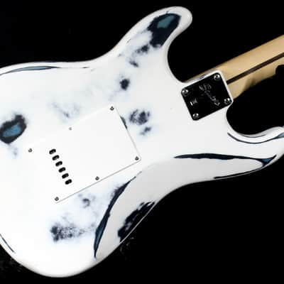 Custom Painted and Upgraded Fender Squier Bullet Strat Series - Aged and Worn with Custom Graphics image 22