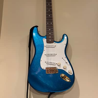 Fender Custom Shop Stratocaster Lenny Kravitz owned and played Late 90’s  - Blue sparkle image 1