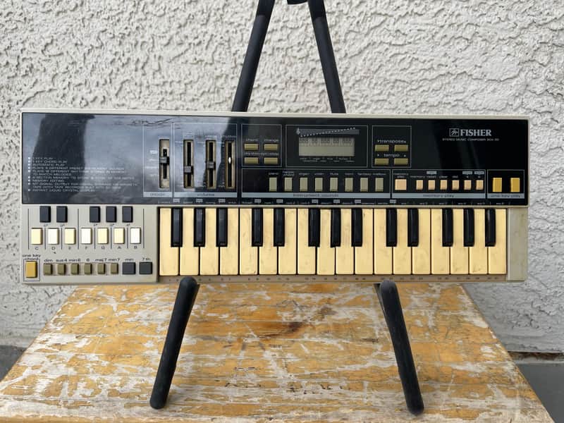 Vintage Fisher SCK-30 Stereo Music Composer Synthesizer Keyboard For Parts Or Repairs  80s image 1