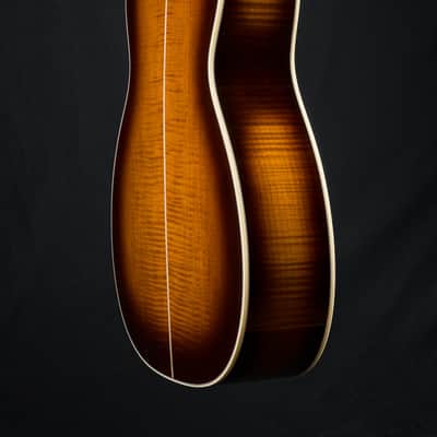 Martin M 0000 Custom Flamed Maple and High Altitude Swiss Spruce Full Ambertone Burst NEW - Ambertone Burst image 23