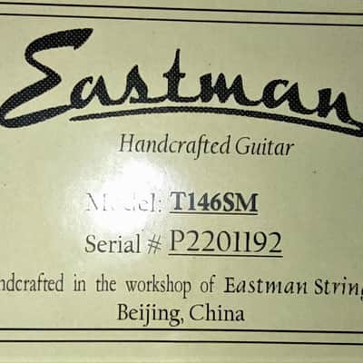 Eastman T146SM All Solid Thinline Archtop Electric Guitar w/ Case, Setup #1192 image 8