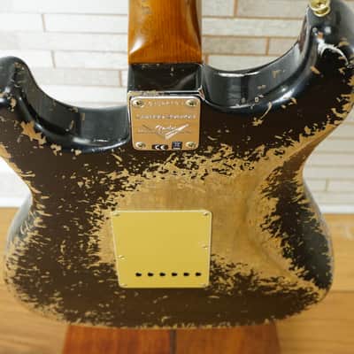 Fender Custom Shop 2025 LTD Roasted Bighead 1966 Stratocaster Super Heavy Relic - Aged Black image 11