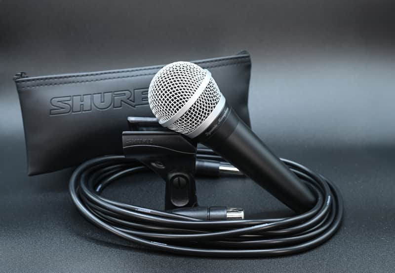 Shure PG 48 Microphone  W/ ¼ Microphone Cable 2025 - Black image 1