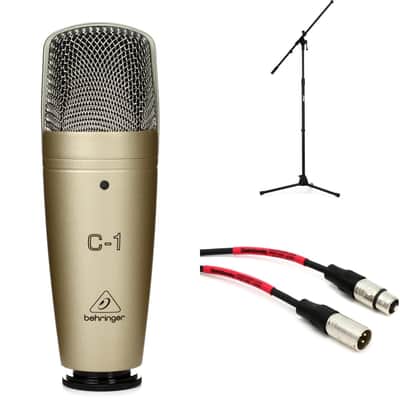 Behringer C-1 Large-diaphragm Condenser Microphone Bundle with Stand and Cable