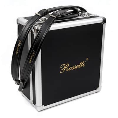 Rossetti 2512-WH Piano Keys & 12 Bass Buttons Piano Accordion w/Hard Case & Shoulder Straps image 6