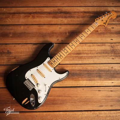 Fender Stratocaster Hardtail Black 1974 image 3