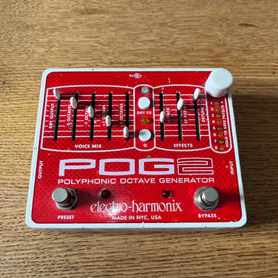 Electro-Harmonix POG2 (MIDI MOD) Polyphonic Octave Generator 2009 - Present - Red / White image 1