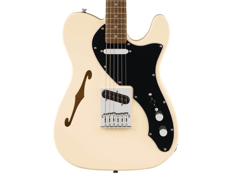 Fender Squier Affinity Series Telecaster Thinline in Olympic White image 1