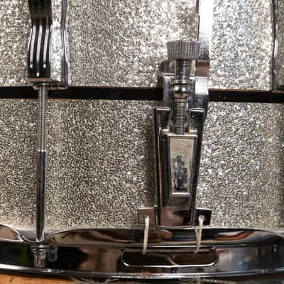 1972 Ludwig 10x14 Silver and Black Parade Master Snare Drum image 9