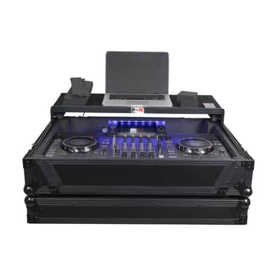 ProX XS-SCLIVE4 LTBL ATA Road Case For Denon SC Live 4 w/Shelf+1 Rack Space+LED image 3