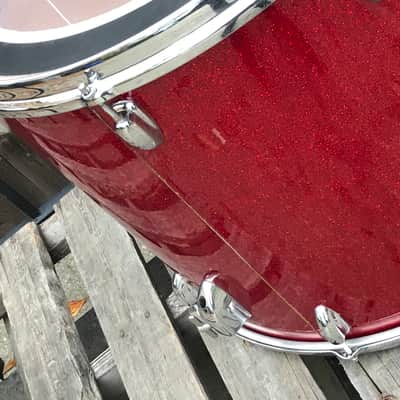 Slingerland 18”x20” Floor Tom 3ply O’rings- Red Glass (Rare) image 7