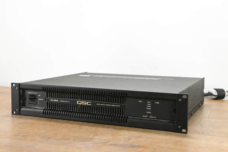 QSC PL380 Powerlight 3 Series 2-Channel Power Amplifier CG012GM image 1