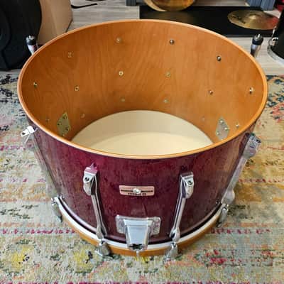 Yamaha 9000 Series Recording Custom Drum Kit 22-16-13-12" in Garnet Red - Birch Shells Made In Japan 1982 image 8
