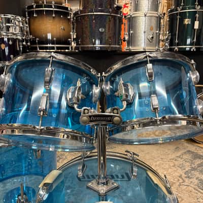 Ludwig Vistalite Big Beat 4pc Kit 12/13/16/22" 1970s - Blue image 4
