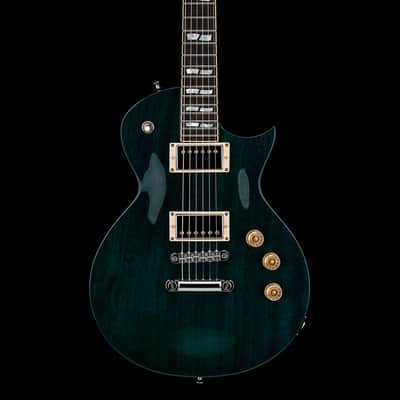 ESP Eclipse USA Mahogany - See-Thru Aqua #26527 image 3
