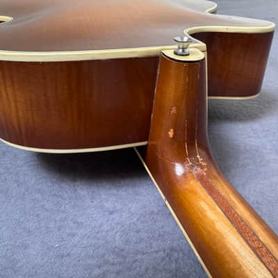 Hofner 4550 S - 1950s archtop guitar - fretjob, electrified, player image 13