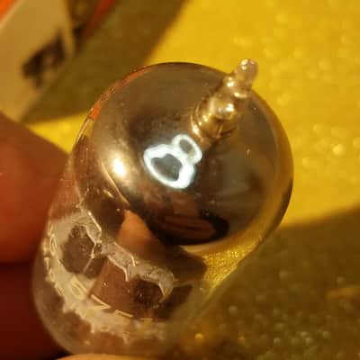 G.E. 5751 black plate triple mica AT1000 TESTED Vacuum Tube dual triode 1954-1959 image 5