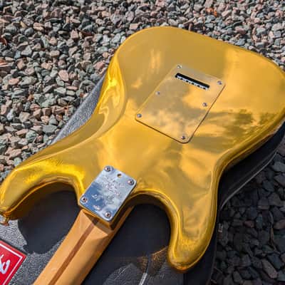 1993 Fender Stratocaster 40th Anniversary Aluminum Anodized Gold Body Limited Edition RARE! image 20