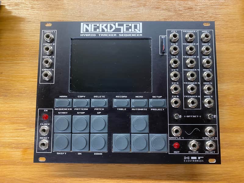 XOR Electronics Nerdseq Black Aluminium Front | ModularGrid