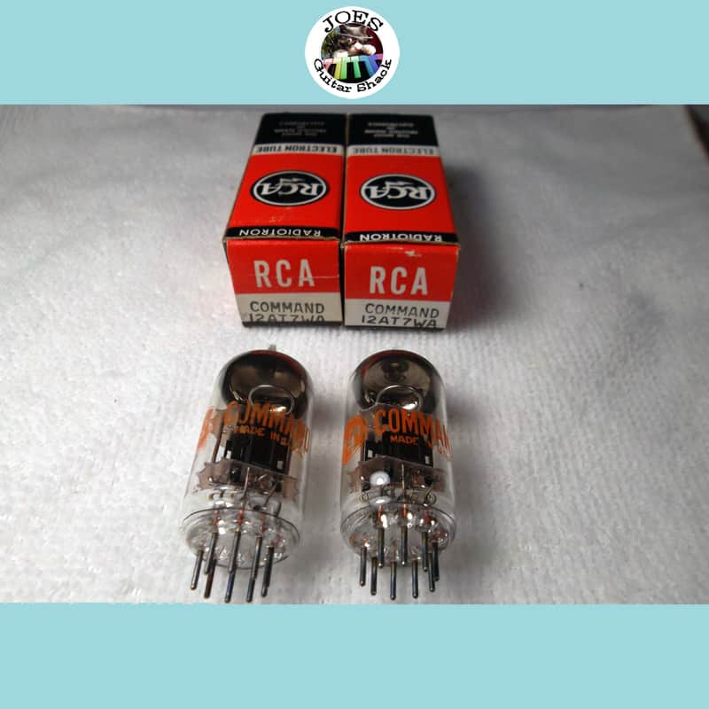 1960's RCA 12ATT7WA Command Black Plate Tubes 6BQ5 12AT7 ECC81 "New in Box Super Strong Match Pair Tubes" 120% LiFe! The Best Sounding 12AT7 & Extremely Rare For Guitar Bass & Hi Fi Amps! #57 image 1
