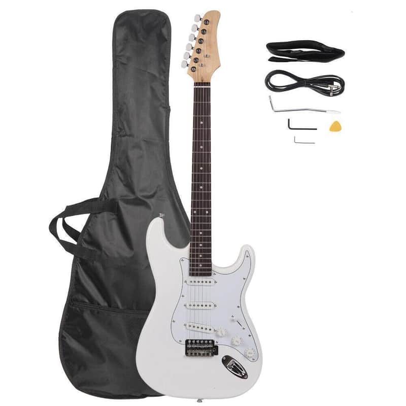 OEM White 6-String ST Electric Guitar – Basswood Body, S-S-S Pickups, Rosewood Fingerboard + Gig Bag 2025 - White image 1