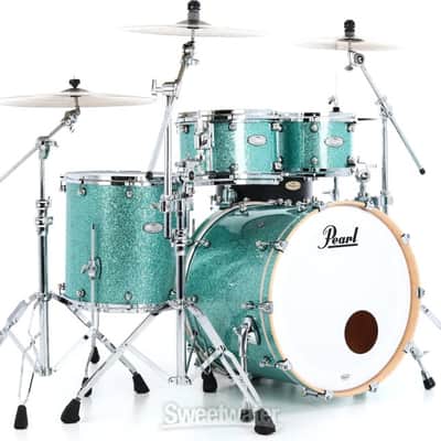 Pearl Music City Custom Reference One 4-piece Shell Pack - Turquoise Glass (RF1422-TGd1) image 4