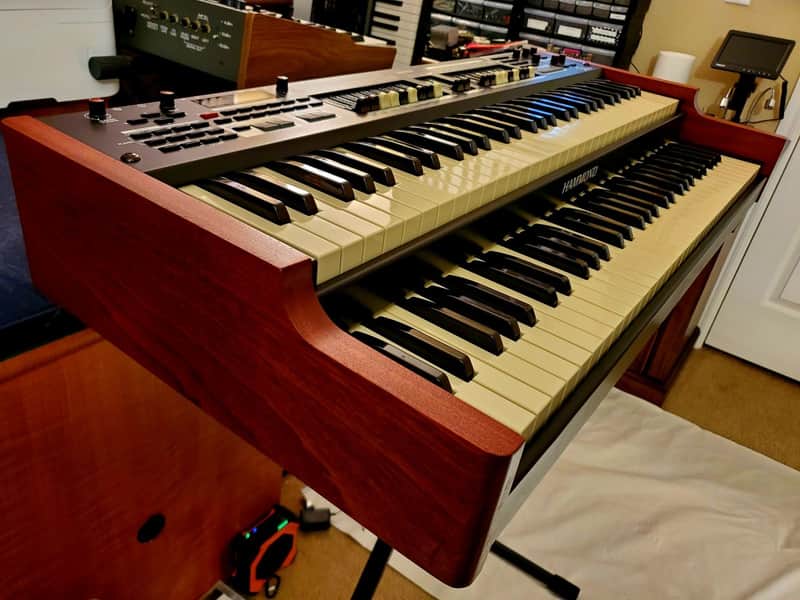 Hammond SKX Stage Keyboard / Organ Custom Exotic Sapele Wood Replacement Sides Brand New image 1