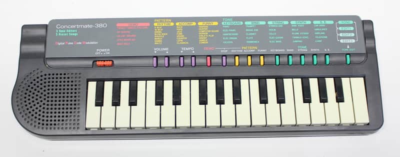 Vintage 80s Realistic 380 (Casio SA5)  Keyboard Synthesizer Synth LoFi w Drum Sounds image 1
