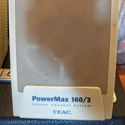 TEAC Power Max 160/2 Powered Speakers 1980's - Cream image 2