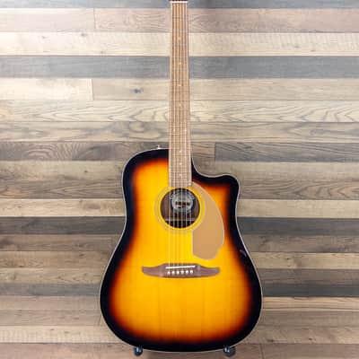 USED - Fender Redondo Player Acoustic Electric Guitar, 3 Tone Sunburst Finish image 1