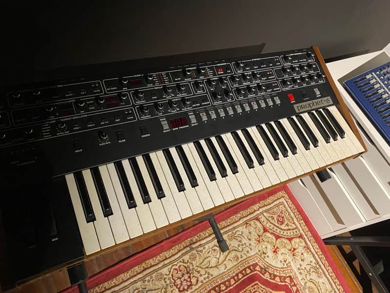 Dave Smith Instruments Prophet 6 49-Key 6-Voice Polyphonic Synthesizer 2015 - 2018 - Black with Wood Sides image 1