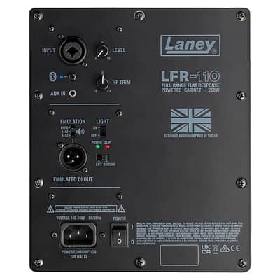 Laney LFR-110 full range flat response powered guitar cabinet, 10" image 9