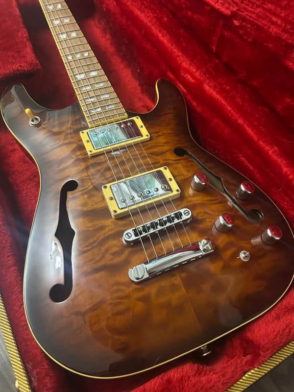 Schecter Diamond Series C-1 E/A 2000s - Dark Vintage Sunburst w/ Tweed Case image 1