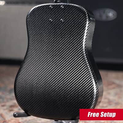 KLOS Acoustic Travel Guitar Left-Handed with Gig Bag image 2