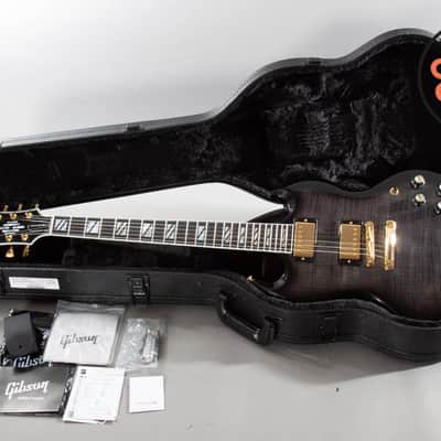 2024 Gibson SG Supreme Translucent Ebony Burst with AAA-Maple Top | Original Case image 2
