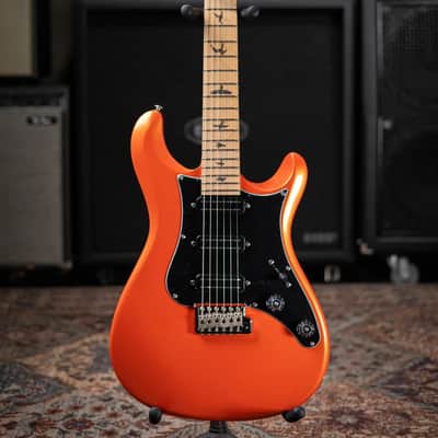 PRS SE NF3 Solid Body Electric Guitar - Metallic Orange with Gig Bag image 3