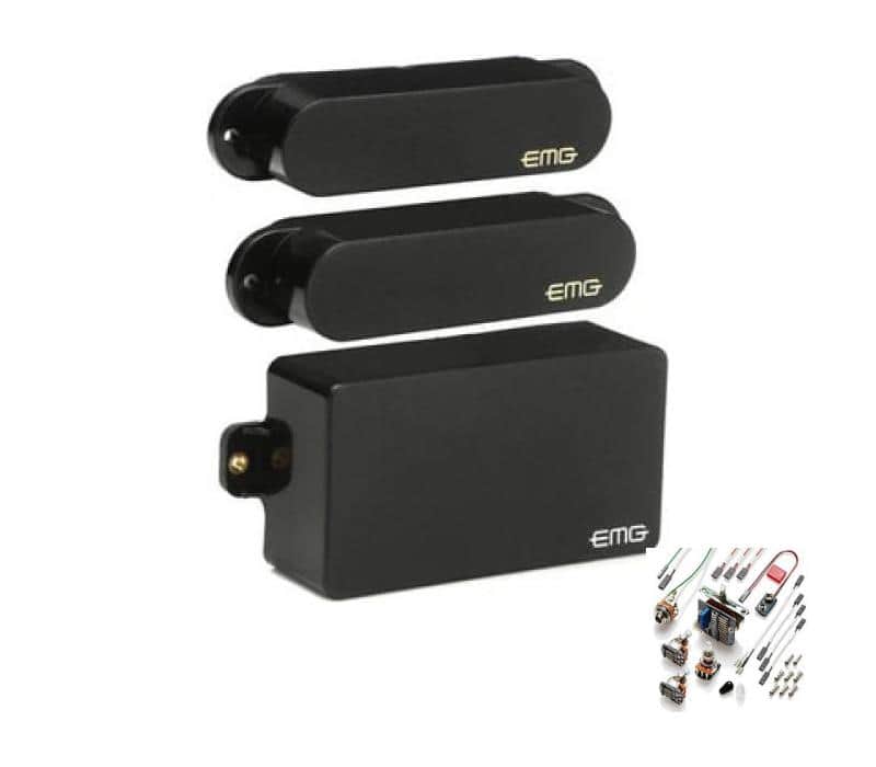 EMG SA/SA/81 Active Guitar Pickup Set for H/S/S Fender Strat/Stratocaster, Black - New image 1