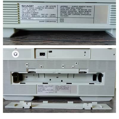 Sharp GF-5757 Rare Vintage Boombox Cassette Ghetto blaster Serviced Warranty image 9