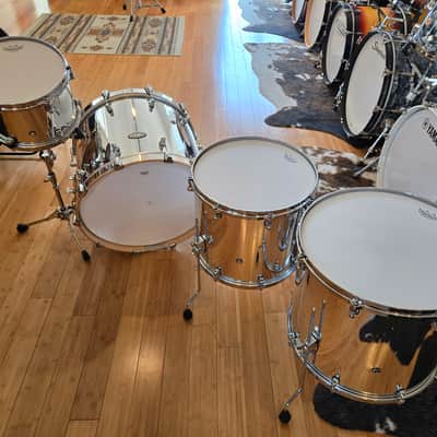 Drum Kits - Pearl Reference One Music City Custom 16x22 8x12 14x16 16x18 (Mirror Chrome) image 12
